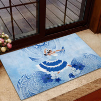 Cook Islands Women's Day Rubber Doormat With Polynesian Pattern LT05 - Polynesian Pride