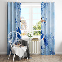Cook Islands Women's Day Window Curtain With Polynesian Pattern LT05 - Polynesian Pride