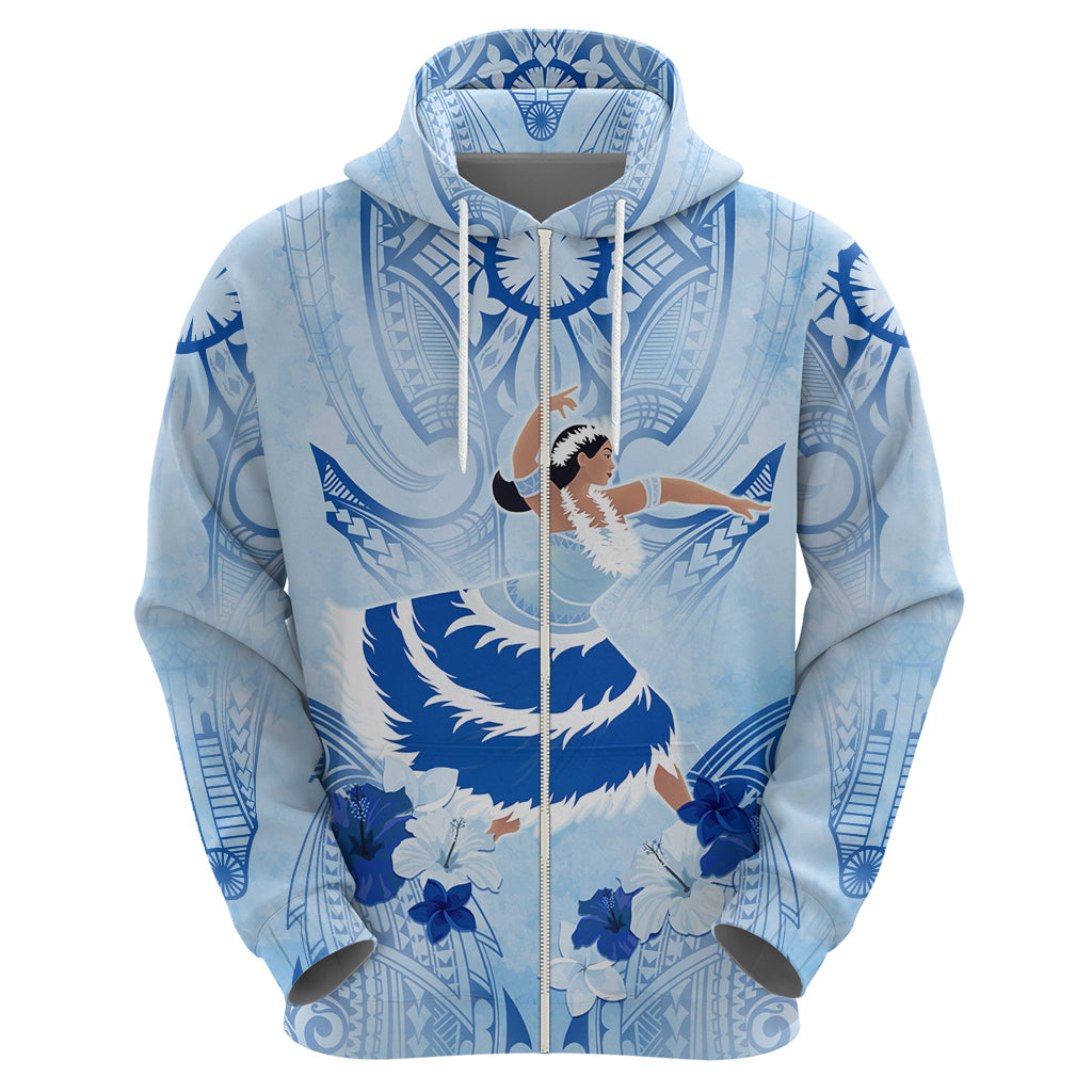 Cook Islands Women's Day Zip Hoodie With Polynesian Pattern LT05 - Polynesian Pride
