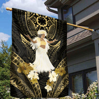 Niue Women's Day Garden Flag With Polynesian Pattern LT05 - Polynesian Pride