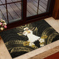 Niue Women's Day Rubber Doormat With Polynesian Pattern LT05 - Polynesian Pride