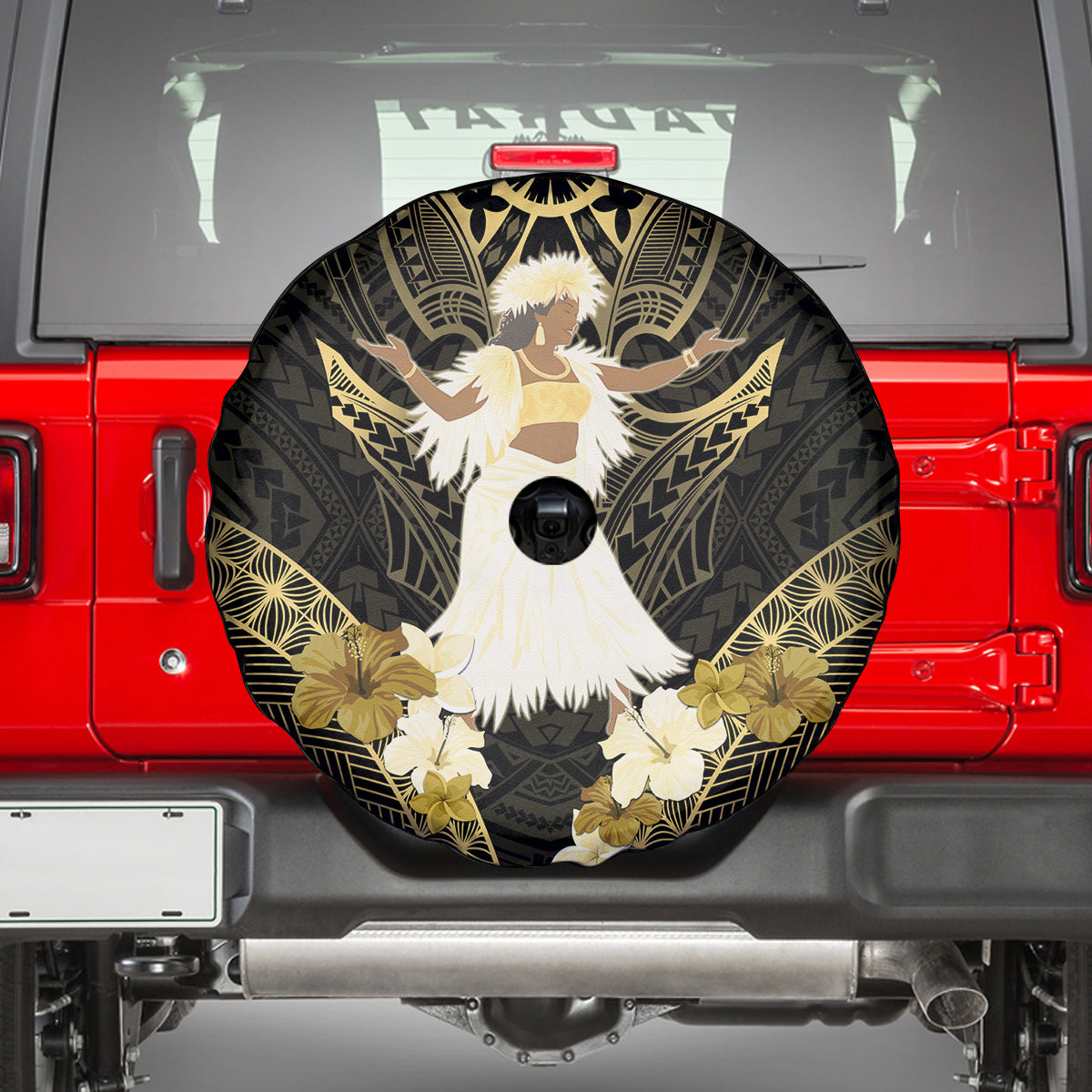 Niue Women's Day Spare Tire Cover With Polynesian Pattern LT05 - Polynesian Pride