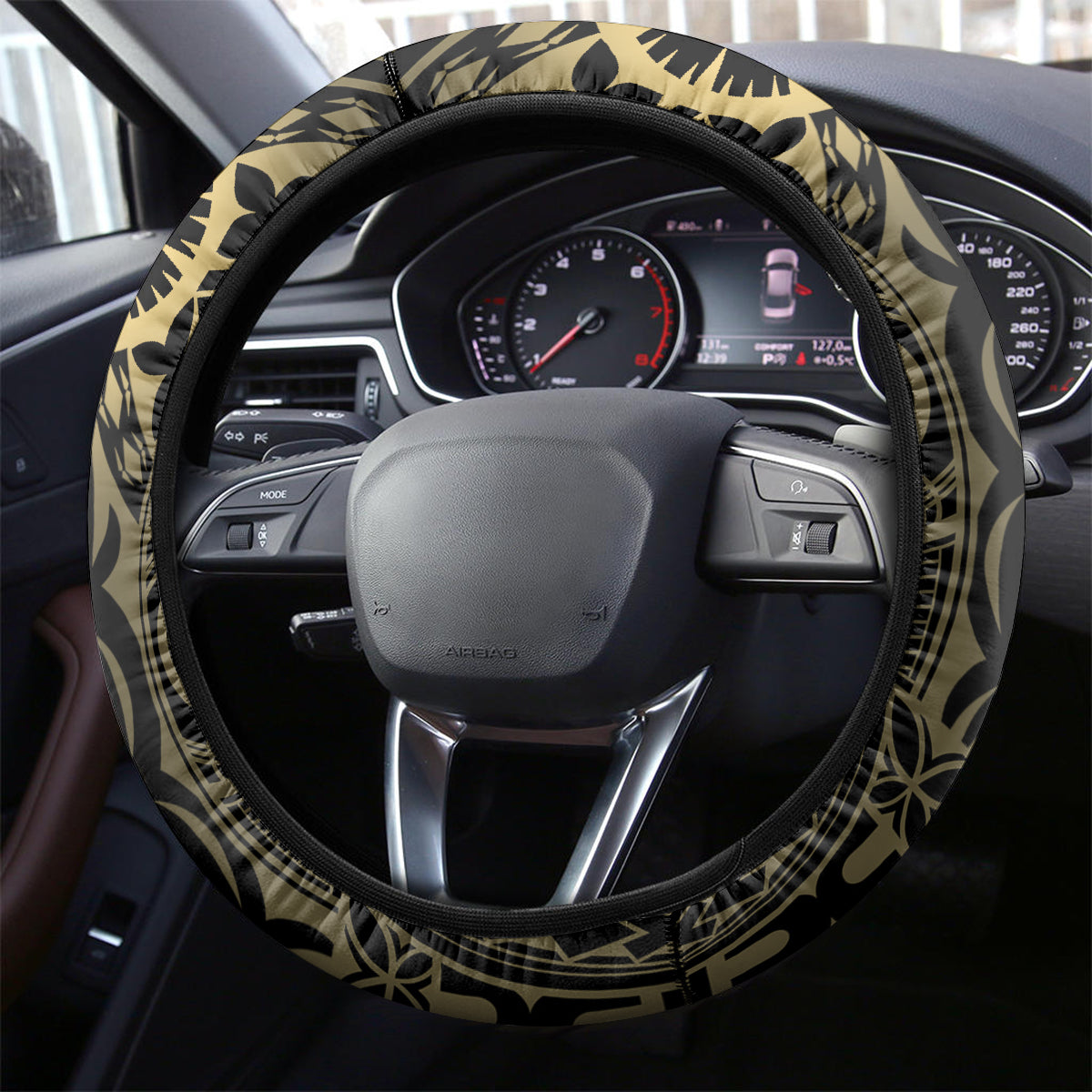 Niue Women's Day Steering Wheel Cover With Polynesian Pattern LT05 - Polynesian Pride