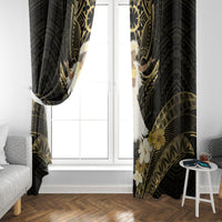 Niue Women's Day Window Curtain With Polynesian Pattern LT05 - Polynesian Pride