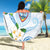 Guam Chamorro Beach Blanket Guasali Flowers Curves Style