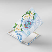 Guam Chamorro Canvas Wall Art Guasali Flowers Curves Style