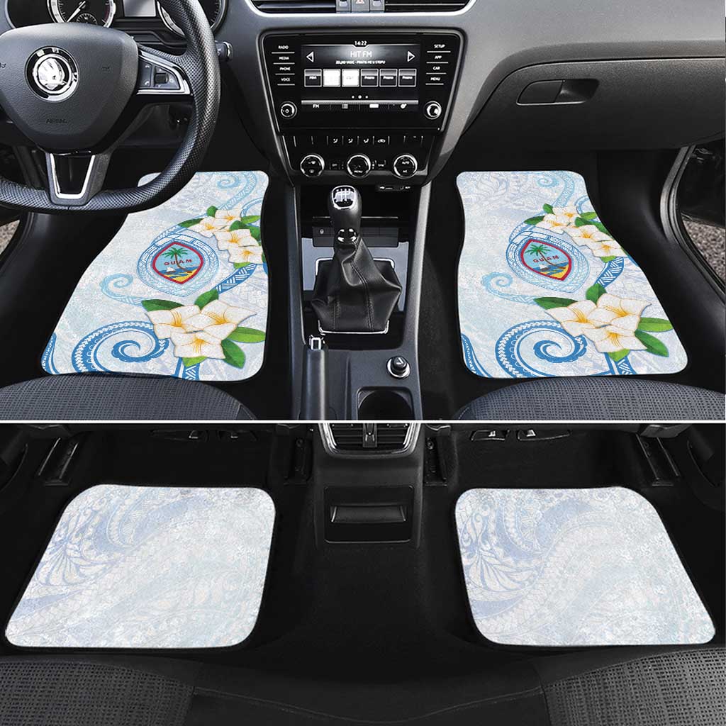 Guam Chamorro Car Mats Guasali Flowers Curves Style