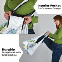 Guam Chamorro Grocery Bag Guasali Flowers Curves Style