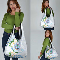 Guam Chamorro Grocery Bag Guasali Flowers Curves Style