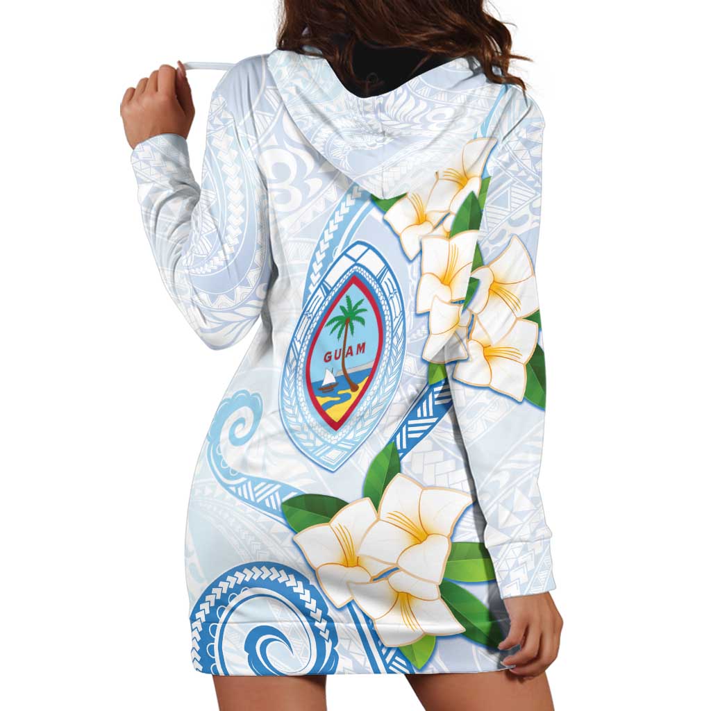 Guam Chamorro Hoodie Dress Guasali Flowers Curves Style LT05 - Polynesian Pride