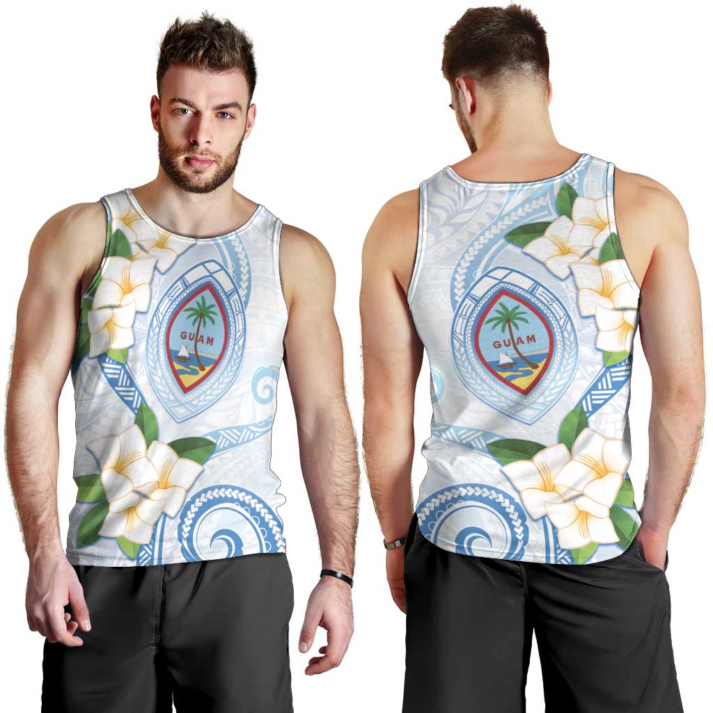 Guam Chamorro Men Tank Top Guasali Flowers Curves Style LT05 - Polynesian Pride