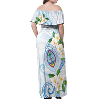 Guam Chamorro Off Shoulder Maxi Dress Guasali Flowers Curves Style