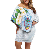 Guam Chamorro Off Shoulder Short Dress Guasali Flowers Curves Style