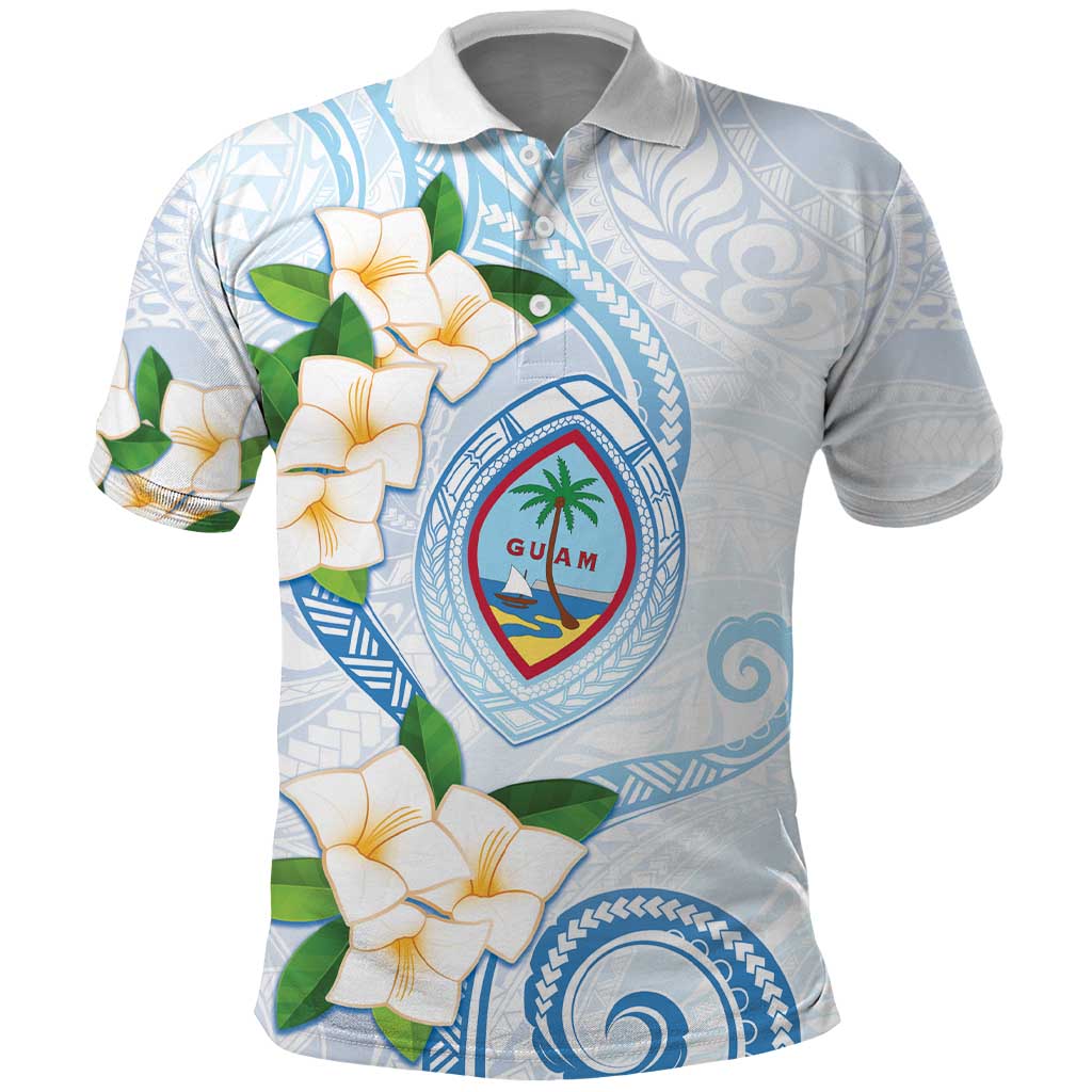 Guam Chamorro Polo Shirt Guasali Flowers Curves Style