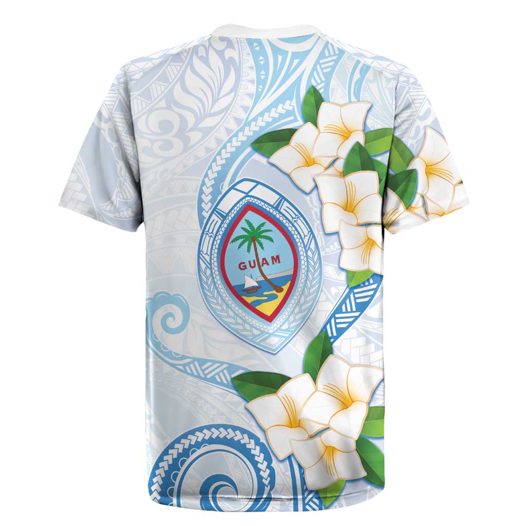Guam Chamorro Rugby Jersey Guasali Flowers Curves Style