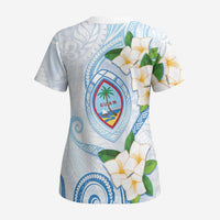 Guam Chamorro Scrub Top Guasali Flowers Curves Style LT05 - Polynesian Pride