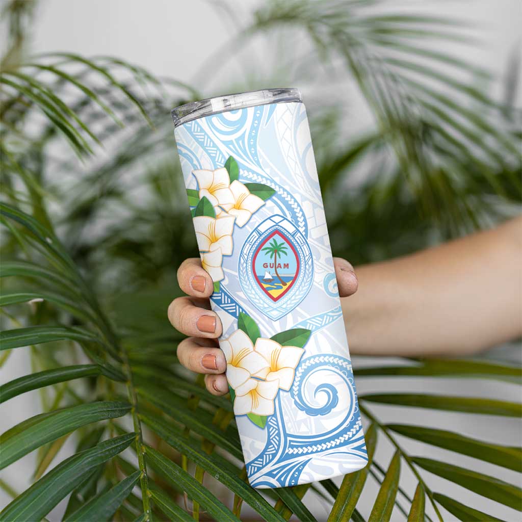 Guam Chamorro Skinny Tumbler Guasali Flowers Curves Style
