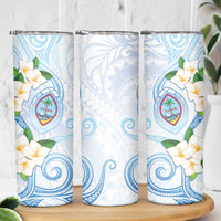 Guam Chamorro Skinny Tumbler Guasali Flowers Curves Style