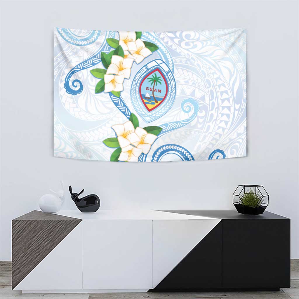 Guam Chamorro Tapestry Guasali Flowers Curves Style