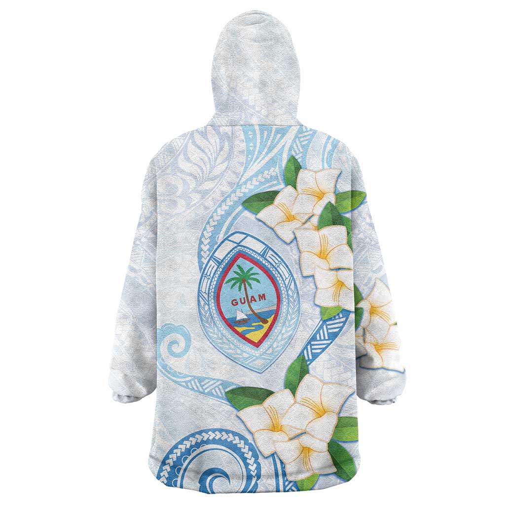 Guam Chamorro Wearable Blanket Hoodie Guasali Flowers Curves Style LT05 - Polynesian Pride