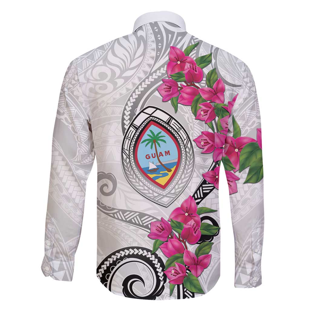 Guam Chamorro Family Matching Mermaid Dress and Hawaiian Shirt Curves Polynesian Tattoo Mix Bougainvillea