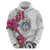 Guam Chamorro Hoodie Curves Polynesian Tattoo Mix Bougainvillea