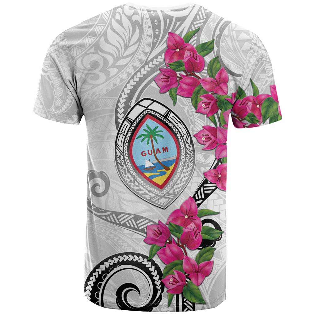Guam Chamorro T Shirt Curves Polynesian Tattoo Mix Bougainvillea