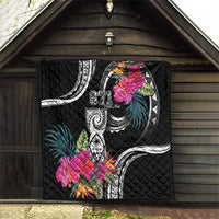 Hafa Adai Guam Quilt Polynesian Tattoo Tropical Flowers
