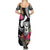 Hafa Adai Guam Summer Maxi Dress Polynesian Tattoo Tropical Flowers