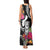 Hafa Adai Guam Tank Maxi Dress Polynesian Tattoo Tropical Flowers