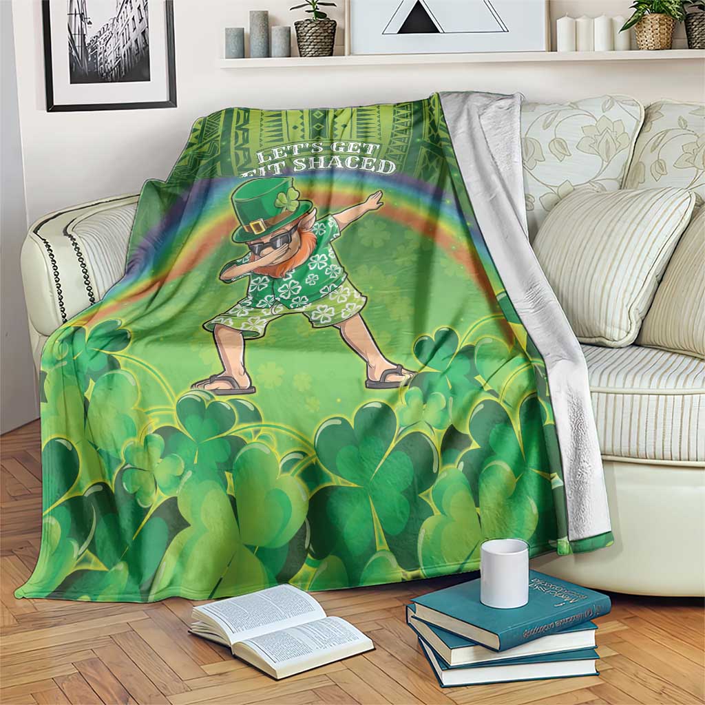 Hawaii Saint Patrick's Day Blanket Let's Get Fit Shaced LT05 Green - Polynesian Pride