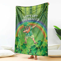 Hawaii Saint Patrick's Day Blanket Let's Get Fit Shaced LT05 - Polynesian Pride