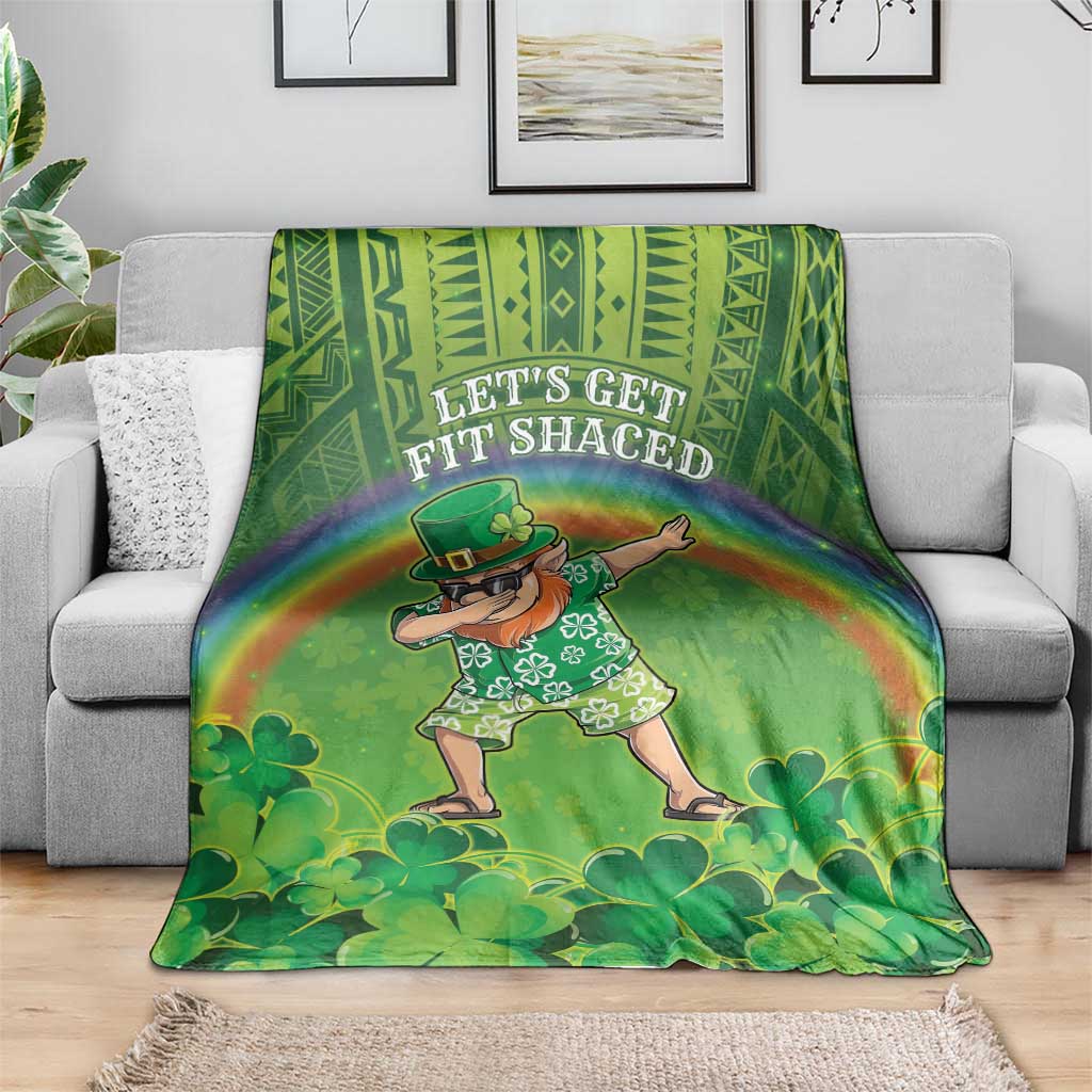 Hawaii Saint Patrick's Day Blanket Let's Get Fit Shaced LT05 - Polynesian Pride