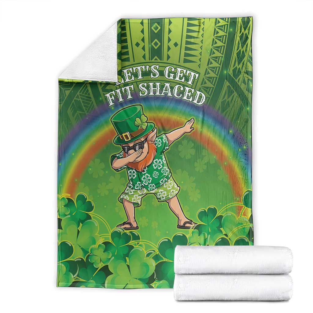 Hawaii Saint Patrick's Day Blanket Let's Get Fit Shaced LT05 - Polynesian Pride