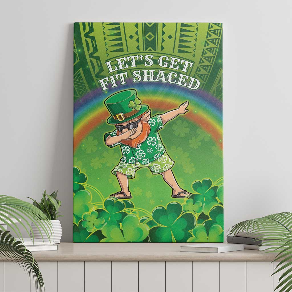 Hawaii Saint Patrick's Day Canvas Wall Art Let's Get Fit Shaced LT05 - Polynesian Pride
