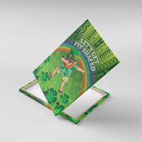 Hawaii Saint Patrick's Day Canvas Wall Art Let's Get Fit Shaced LT05 With Frame Green - Polynesian Pride