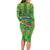 Personalised Hawaii Saint Patrick's Day Family Matching Long Sleeve Bodycon Dress and Hawaiian Shirt Let's Get Fit Shaced