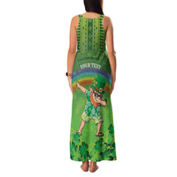 Personalised Hawaii Saint Patrick's Day Family Matching Tank Maxi Dress and Hawaiian Shirt Let's Get Fit Shaced