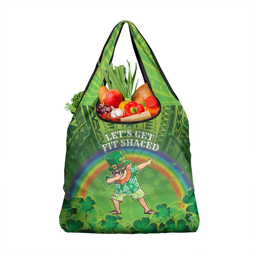 Hawaii Saint Patrick's Day Grocery Bag Let's Get Fit Shaced LT05 1-pack One Size Green - Polynesian Pride