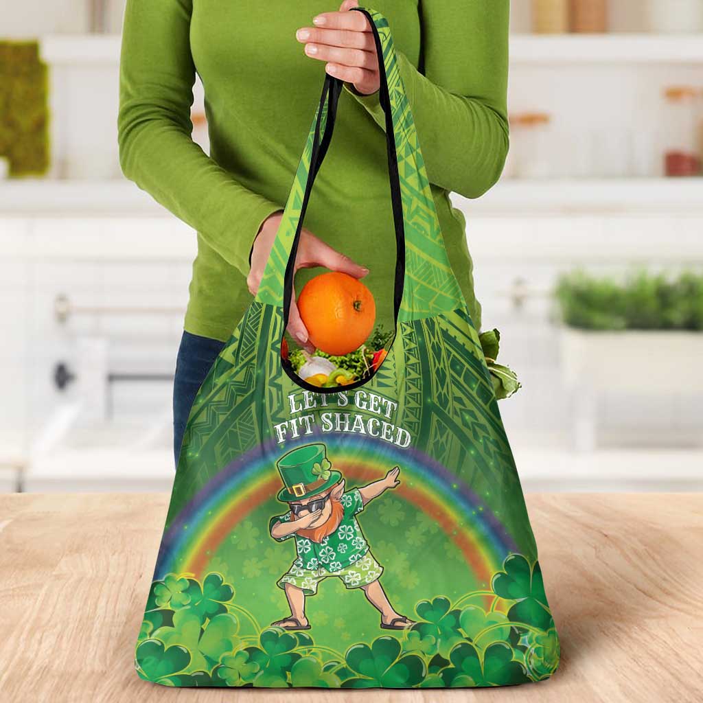 Hawaii Saint Patrick's Day Grocery Bag Let's Get Fit Shaced LT05 - Polynesian Pride