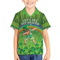Personalised Hawaii Saint Patrick's Day Kid Hawaiian Shirt Let's Get Fit Shaced