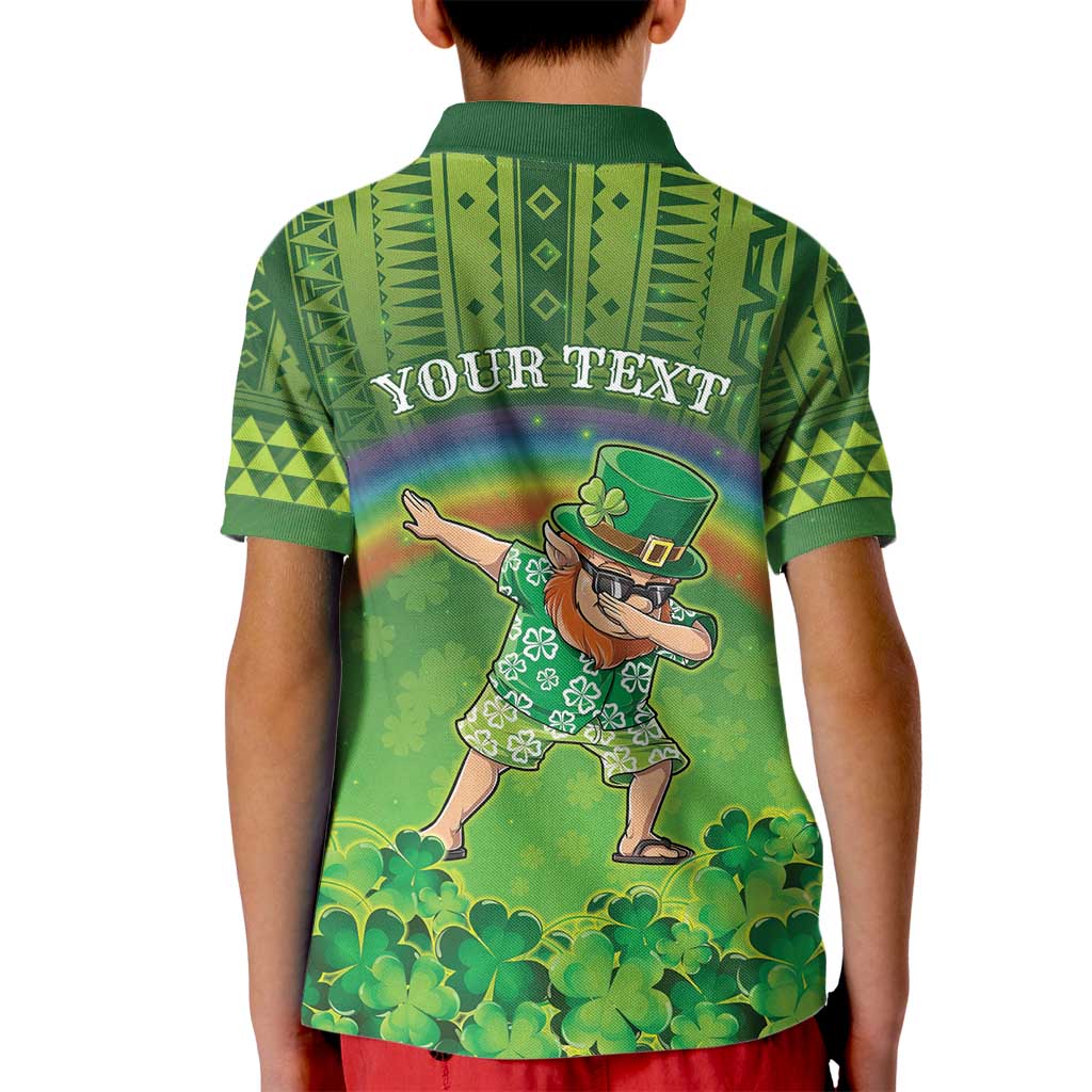Personalised Hawaii Saint Patrick's Day Kid Polo Shirt Let's Get Fit Shaced