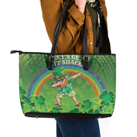 Hawaii Saint Patrick's Day Leather Tote Bag Let's Get Fit Shaced