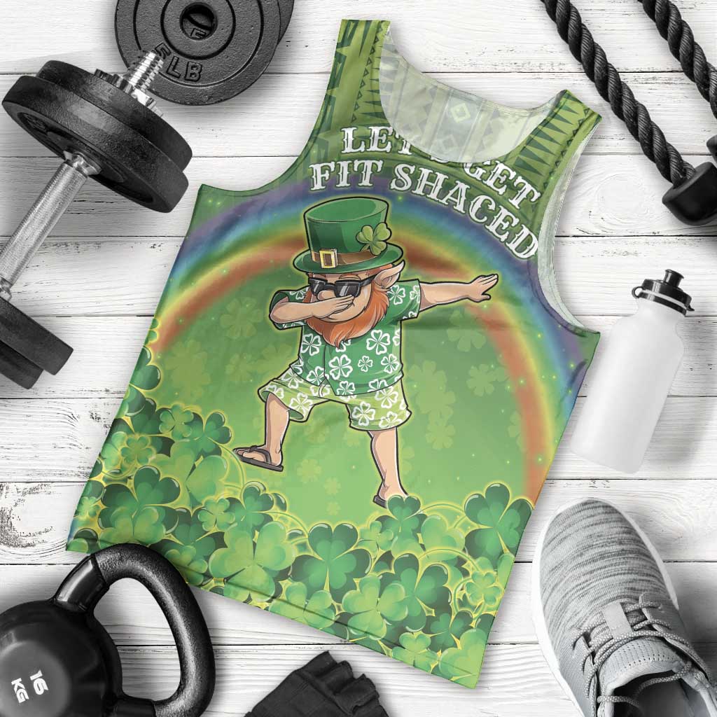 Personalised Hawaii Saint Patrick's Day Men Tank Top Let's Get Fit Shaced LT05 - Polynesian Pride