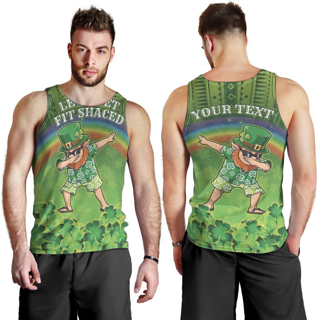 Personalised Hawaii Saint Patrick's Day Men Tank Top Let's Get Fit Shaced LT05 - Polynesian Pride
