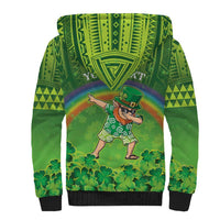 Personalised Hawaii Saint Patrick's Day Sherpa Hoodie Let's Get Fit Shaced LT05 - Polynesian Pride