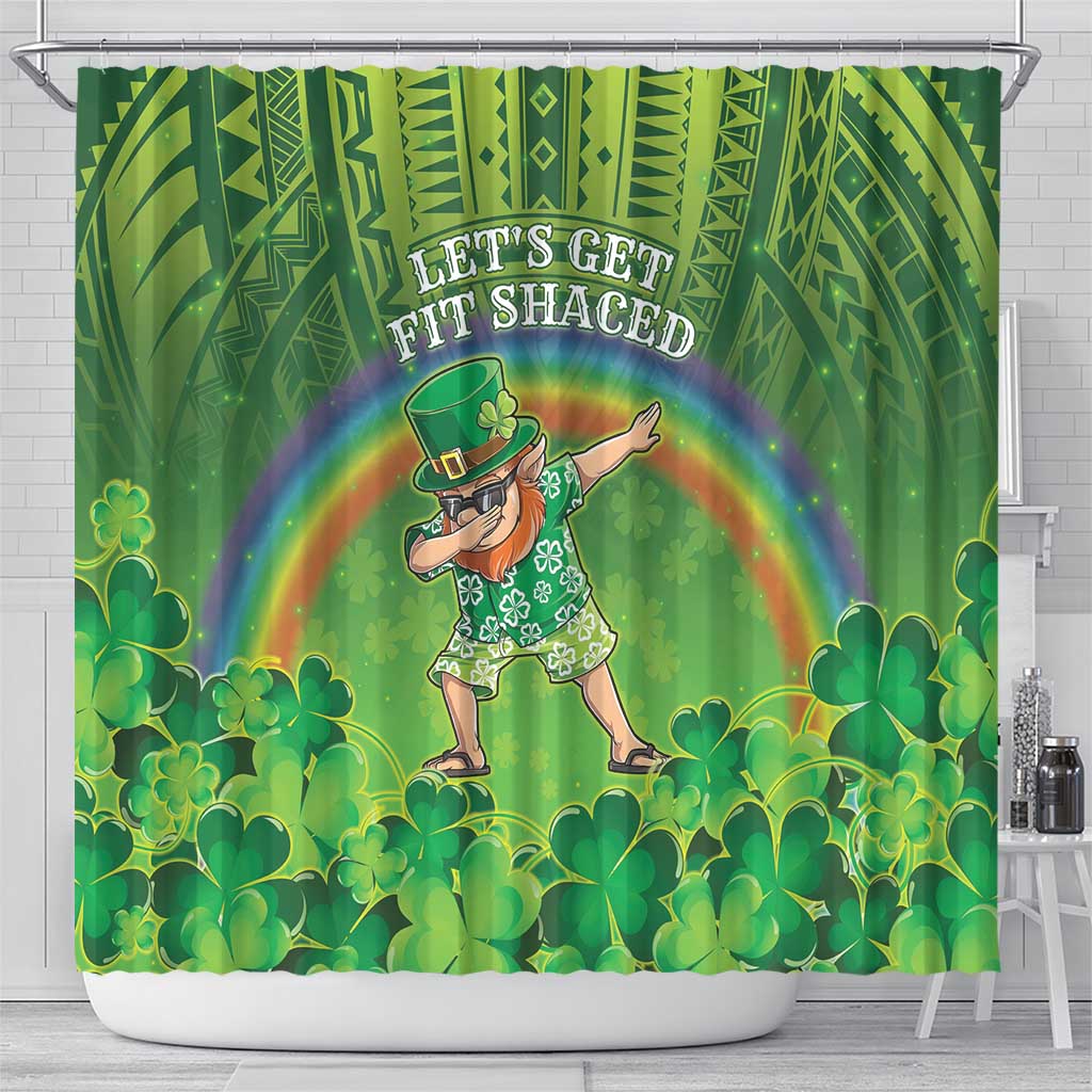 Hawaii Saint Patrick's Day Shower Curtain Let's Get Fit Shaced