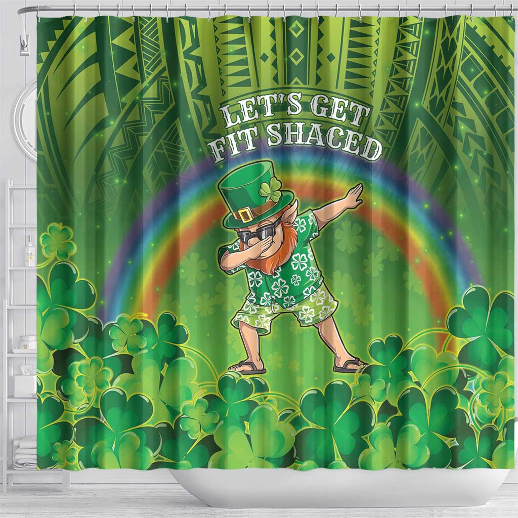 Hawaii Saint Patrick's Day Shower Curtain Let's Get Fit Shaced