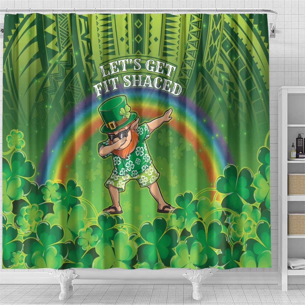 Hawaii Saint Patrick's Day Shower Curtain Let's Get Fit Shaced