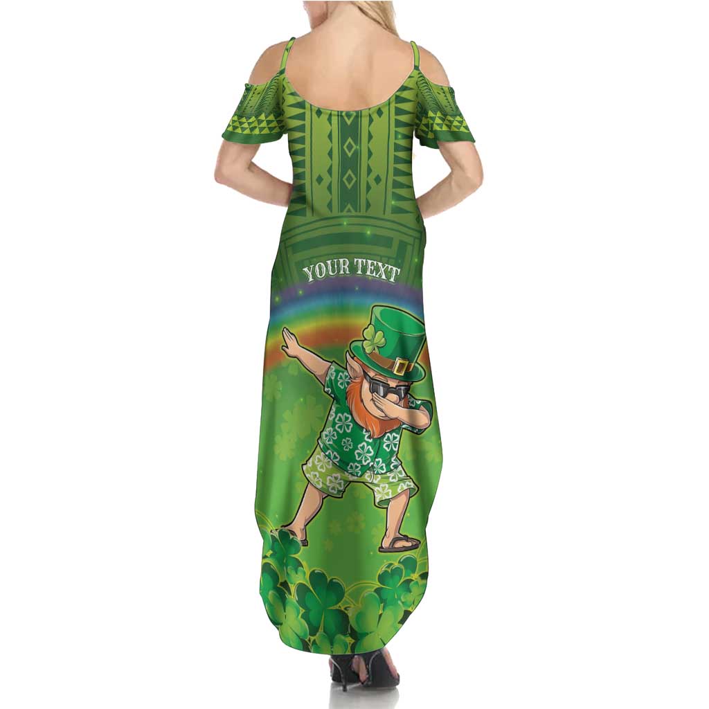 Personalised Hawaii Saint Patrick's Day Summer Maxi Dress Let's Get Fit Shaced LT05 - Polynesian Pride